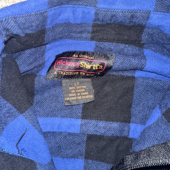 Hickory shirt, Co. Blue and Black Checkered Shirt Jacket - Picture 2 of 2